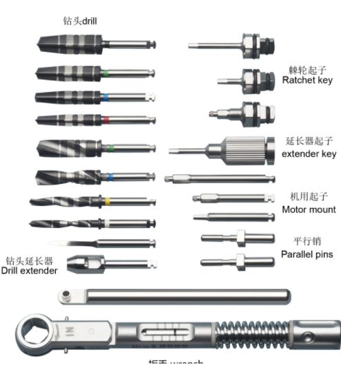 牙科种植体系统工具 Instrument kit for Dental Implant System use